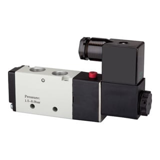 Riegler Electrovanne 5/2 voies, électropneumatique, «4V», monostable, M5, 24 V CC