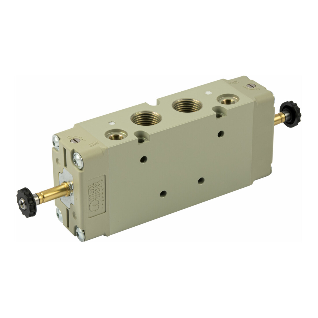 Riegler Électrovanne 5/2 voies, électropneumatique, air de commande ext., bistable, G 1/2