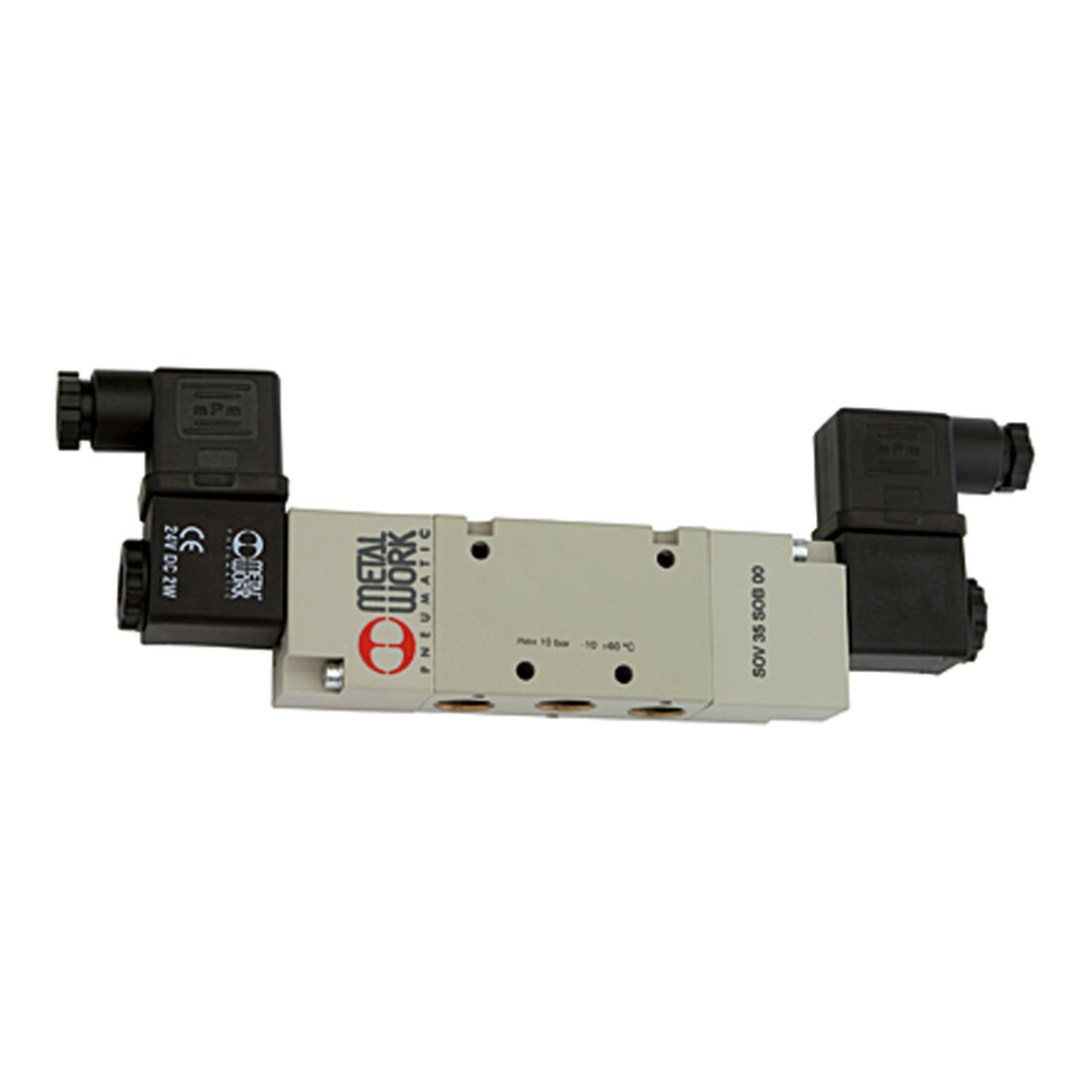 Riegler Electrovanne 5/2 voies, électropneumatique, bistable, G 3/8, 24 V CC