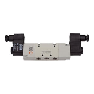 Riegler Electrovanne 5/2 voies, électropneumatique, bistable, G 3/8, 24 V CC