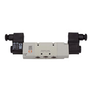 Riegler Electrovanne 5/2 voies, électropneumatique, bistable, G 3/8, 24 V CC-1