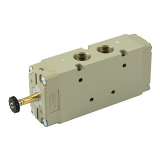 Riegler Electrovanne 5/2 voies, électropneumatique, monostable, G 1/2