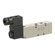 Riegler Electrovanne 5/2 voies, électropneumatique, monostable, G 3/8, 24 V DC-1