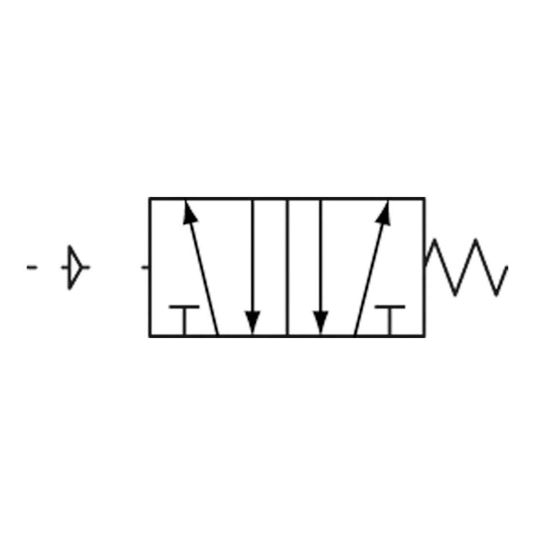 Riegler Electrovanne 5/2 voies, pneumatique, »4A«, monostable, G 1/8, 500 l/min