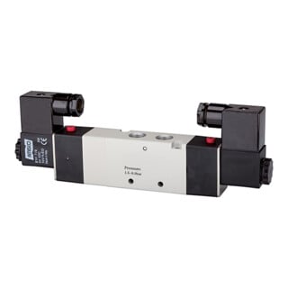 Riegler Électrovanne 5/3 voies, centre décompressé, G 3/8, 24 V CC