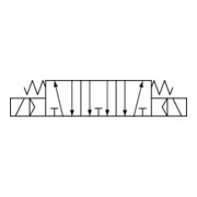 Riegler Électrovanne 5/3 voies, centre décompressé, G 3/8, 24 V CC-3