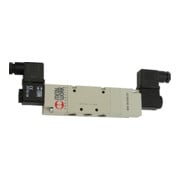 Riegler Electrovanne 5/3 voies, électropneumatique, centre ventilé, G 1/4, 24 V CC-1