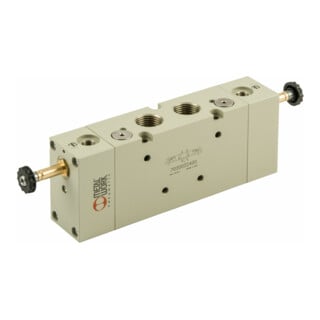 Riegler Electrovanne 5/3 voies, électropneumatique, commande ext., milieu fermé, G 1/2