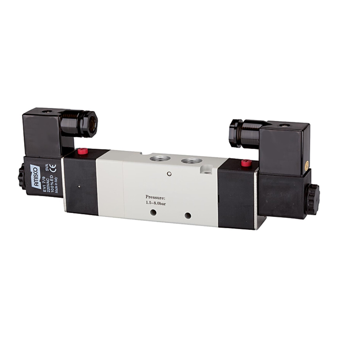 Riegler Électrovanne 5/3 voies électropneumatique, décharge centrale, G 1/4 230V 50Hz 950l/min