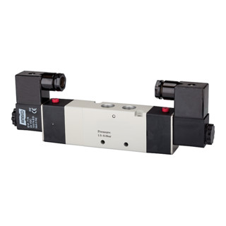 Riegler Électrovanne 5/3 voies pneumatique, centre évacuation, G 1/4, 24VDC, 950l/min