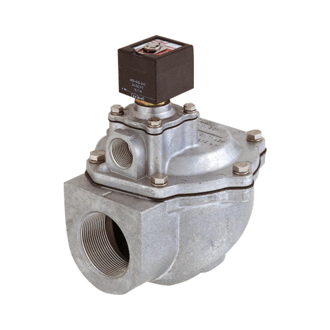 Riegler Electrovanne à membrane impulsionnelle, NC, 24 V CC, commande interne, G 2 1/2, CR