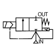 Riegler Électrovanne à membrane impulsionnelle, NC, 24 V CC, commande interne, G 3/4, TPE, MV 4211-1 G-4