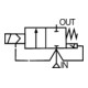 Riegler Electrovanne à membrane impulsionnelle, NF, 24 V CC, commande interne, G 1, TPE, MV 4212-1 G