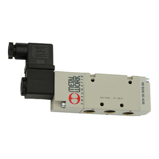 Riegler Électrovanne pneumatique 5/2 voies, monostable, G 3/8, 230 V, 50 Hz