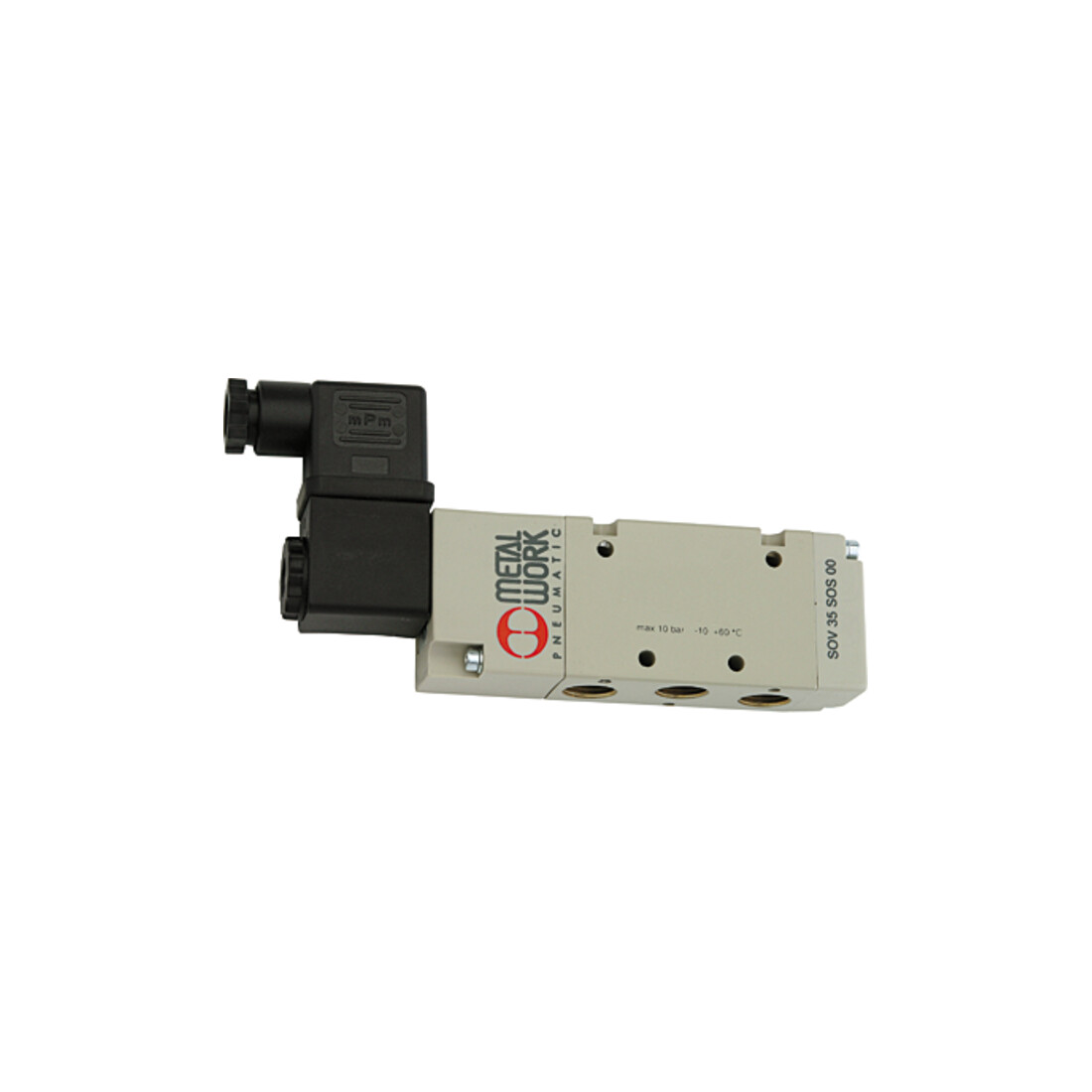 Riegler Électrovanne pneumatique 5/2 voies, monostable, G 3/8, 230 V, 50 Hz