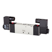 Riegler Électrovanne pneumatique 5/3 voies »4V« centre fermé, G 1/2, 24 V CC-1
