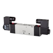 Riegler Électrovanne pneumatique 5/3 voies, milieu ventilé, M5, 24 V CC-1