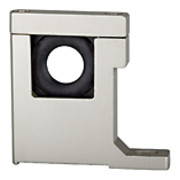 Riegler Élement de fixation avec fixation murale, 1 perçage avec étrier en L BG400-1