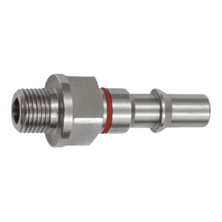 Riegler Embout distinctif NW 6, ISO 6150 C, G 1/4 AG, rouge