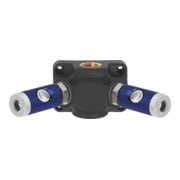 Riegler Endverteilerdose, 2 Sicherheitskpl. NW 7,4, Eing.G3/4, max.12 bar