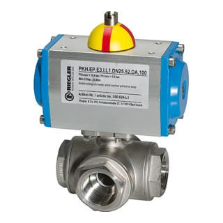 Riegler ES-Kuha, actionneur pneumatique double effet, alésage T1, Rp11/4
