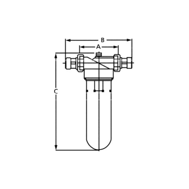 Riegler Feinfilter »Bavaria«, eau potable, testé DVGW, 90 µm, R 1 1/4