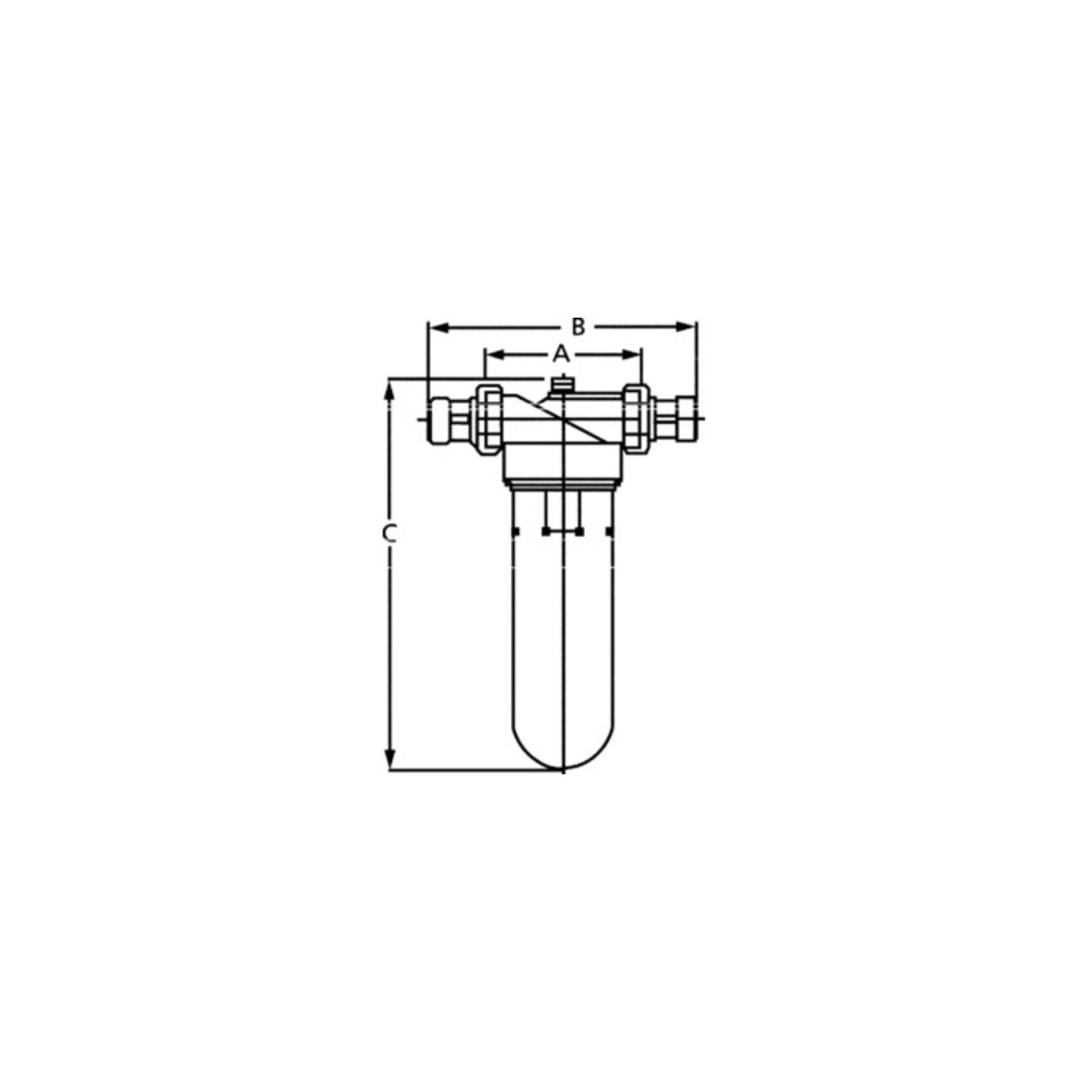 Riegler Feinfilter »Bavaria«, eau potable, testé DVGW, 90 µm, R 1 1/4