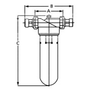 Riegler Feinfilter »Bavaria« pour eau potable, sans DVGW, 90 µm, R 2-3