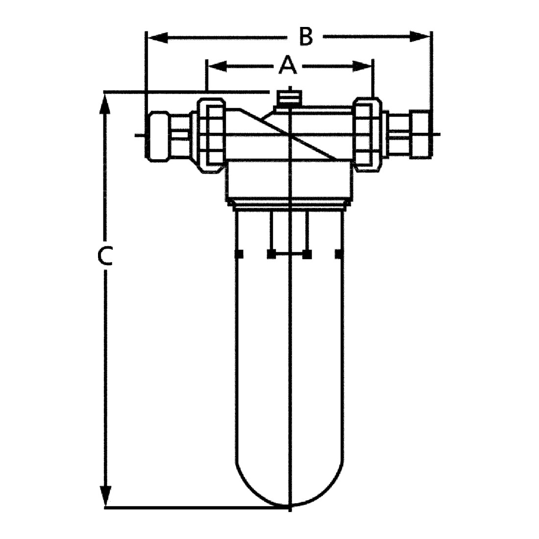 Riegler Feinfilter »Bavaria« pour eau potable, sans DVGW, 90 µm, R 2