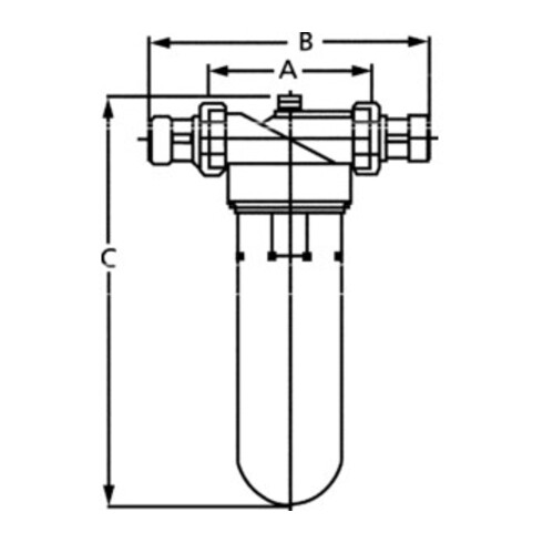 Riegler Feinfilter »Bavaria«, Trinkwasser, DVGW-geprüft, 90 µm, R 1 1/4