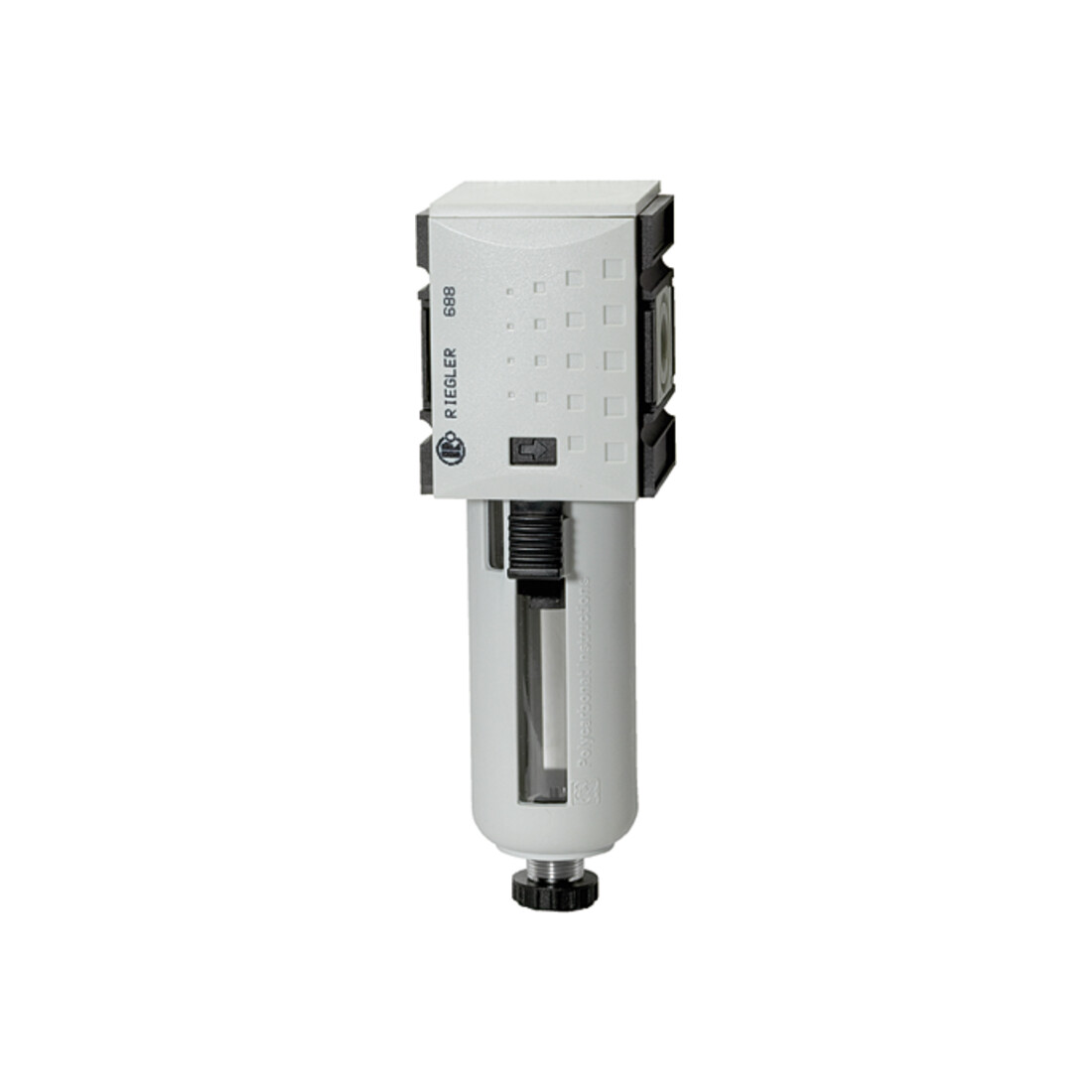 Riegler Filter »FUTURA« avec récipient PC, panier de protection, 5 µm, BG1, G 3/8, HA