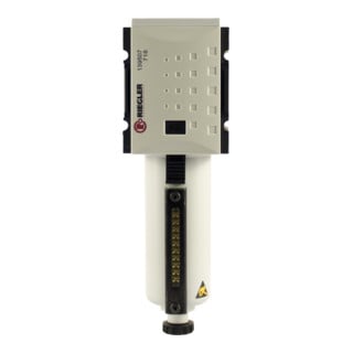 Riegler Filter  »FUTURA « mit Metallbeh., Sichtrohr, 5  µm, BG 4, G 3/4, VA