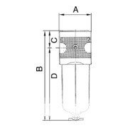 Riegler Filter »multifix« mit Polycarbonatbehälter, 40 µm, BG 5, G 1, HA-3