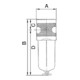 Riegler Filter »multifix« mit Polycarbonatbehälter, 5 µm, BG 3, G 1/2, HA-4