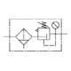Riegler Filter-régulateur »multifix«, récipient PC, BG 1, G 3/8, 0,5-16 bar, HA