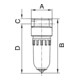 Riegler Filter »Standard-mini«, Polycarbonatbehälter, 8 µm, BG 0, G 1/8-4