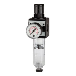 RIEGLER filterregelaar multifix met PC tank BG 1 G 3/8 0,5-10 bar