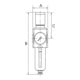 Riegler Filterregler »FUTURA«, MB, SR, Mano, BG 1, G 3/8, 0,5-10 bar, VA