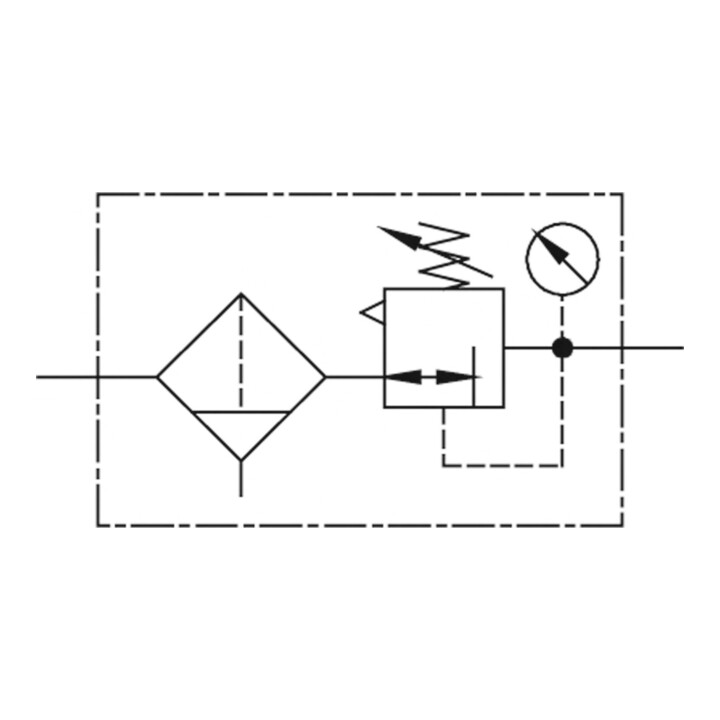 Riegler Filterregler »FUTURA«, MB, SR, Mano, BG 1, G 3/8, 0,5-10 bar, VA