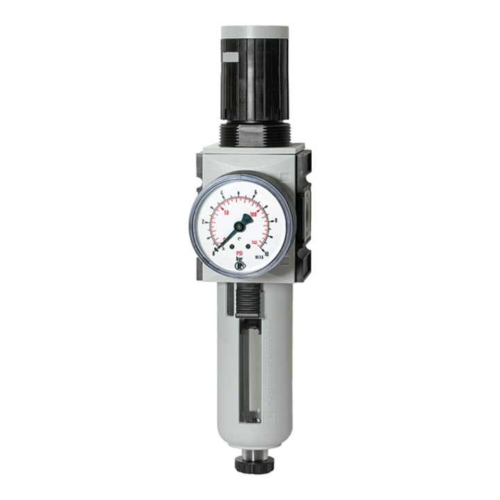 Riegler Filterregler »FUTURA«, PC, SK, Mano, BG 1, G 3/8, 0,5-8 bar, HA