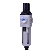 Riegler Filterregler  »GA «, PC-Beh., 5  µm, BG 300, G 3/8, 1,5 - 9 bar, HA-1