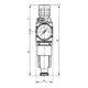 Riegler Filterregler »multifix-mini«, Metallbehälter, G 1/8, 0,5 - 10 bar-3