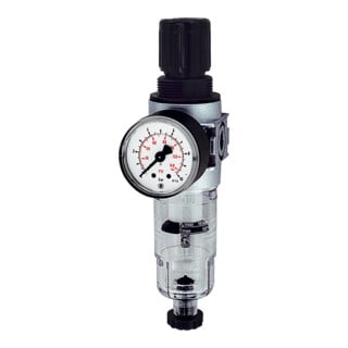 Riegler Filterregler »multifix-mini«, mit PC-Behälter, G 1/4, 0,1 - 3 bar