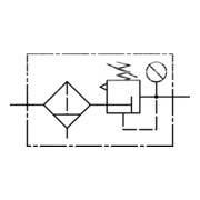 Riegler Filterregler »multifix«, mit PC-Behälter, Schutzkorb, BG 3, G 3/4-4