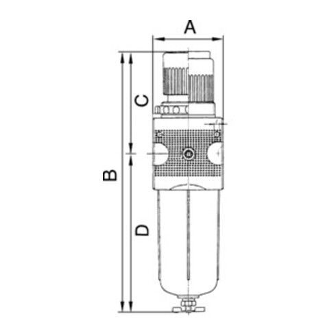 Riegler Filterregler »multifix«, PC-Behälter, BG 1, G 3/8, 0,5-10 bar, HA