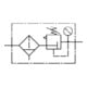 Riegler Filterregler »multifix«, PC-Behälter, BG 1, G 3/8, 0,5-10 bar, HA