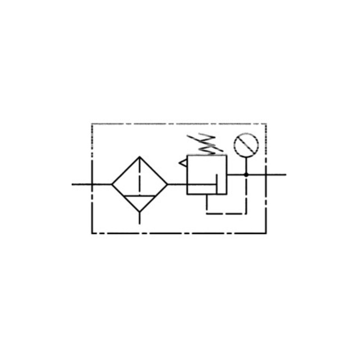 Riegler Filterregler »multifix«, PC-Behälter, BG 1, G 3/8, 0,5-10 bar, HA