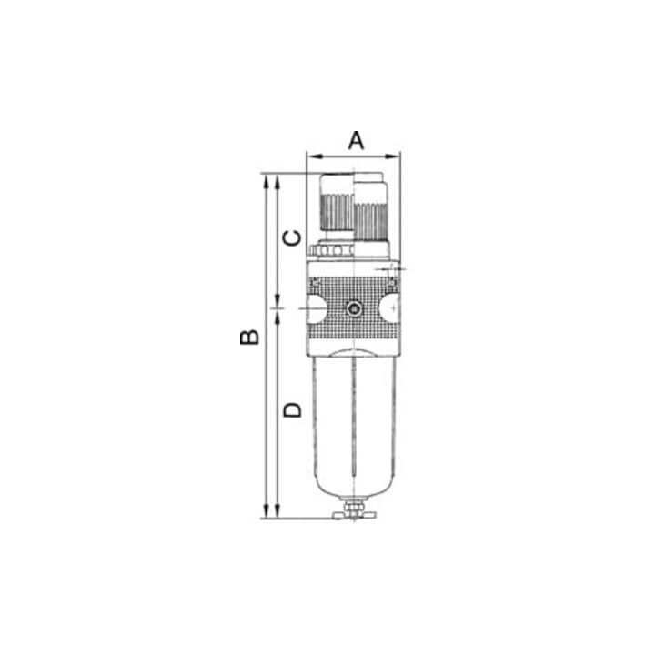 Riegler Filterregler »multifix«, PC-Behälter, BG 3, G 1/2, 0,5-10 bar, HA