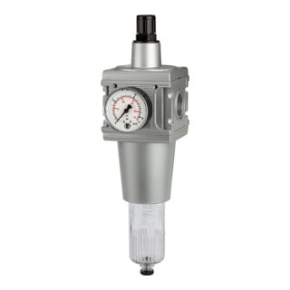 Riegler Filterregler »multifix«, PC-Behälter, BG 5, G 1, 0,5 - 16 bar, HA