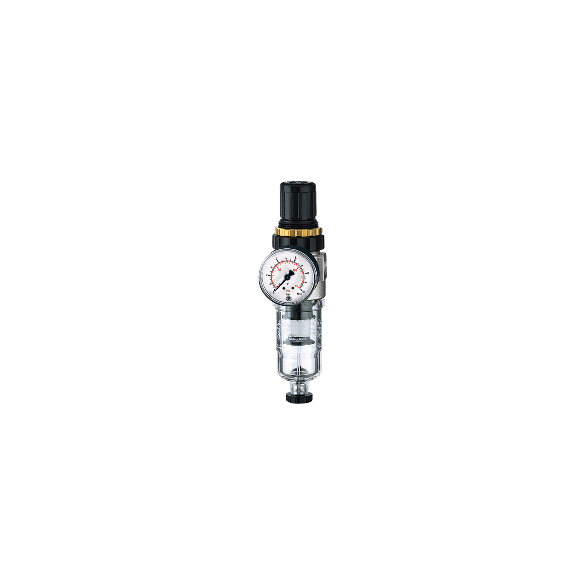 Riegler Filterregler »Standard-mini«, mit PC-Behälter inkl. Mano., G 1/4